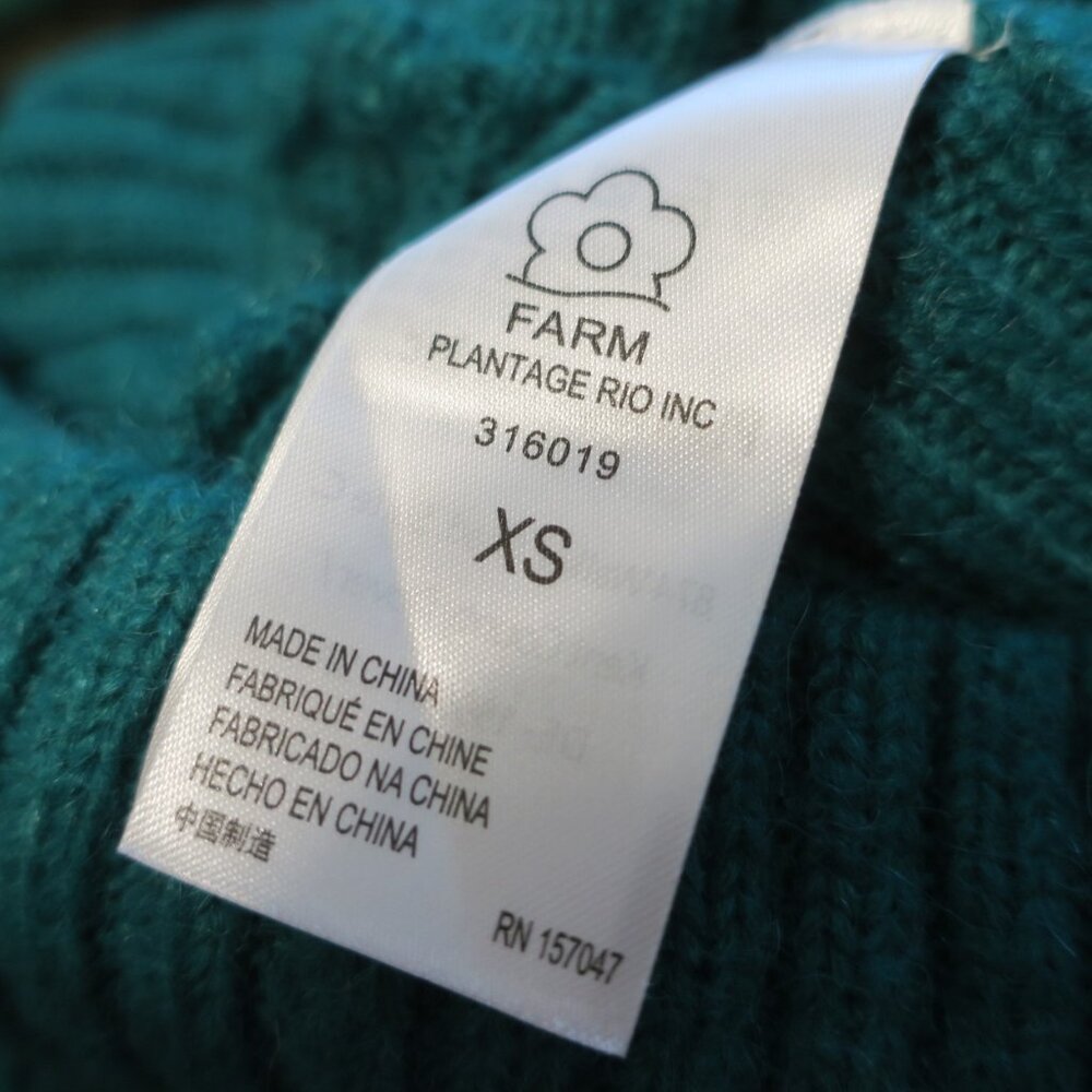 FARM Rio Green Cardigan Sweater - Picture 6 of 8